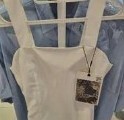 [S] ROMANTIC CROWN MINIMAL DRESS TOP,WHITE, 3232TS401510 [FINAL SALE] (SRC37)