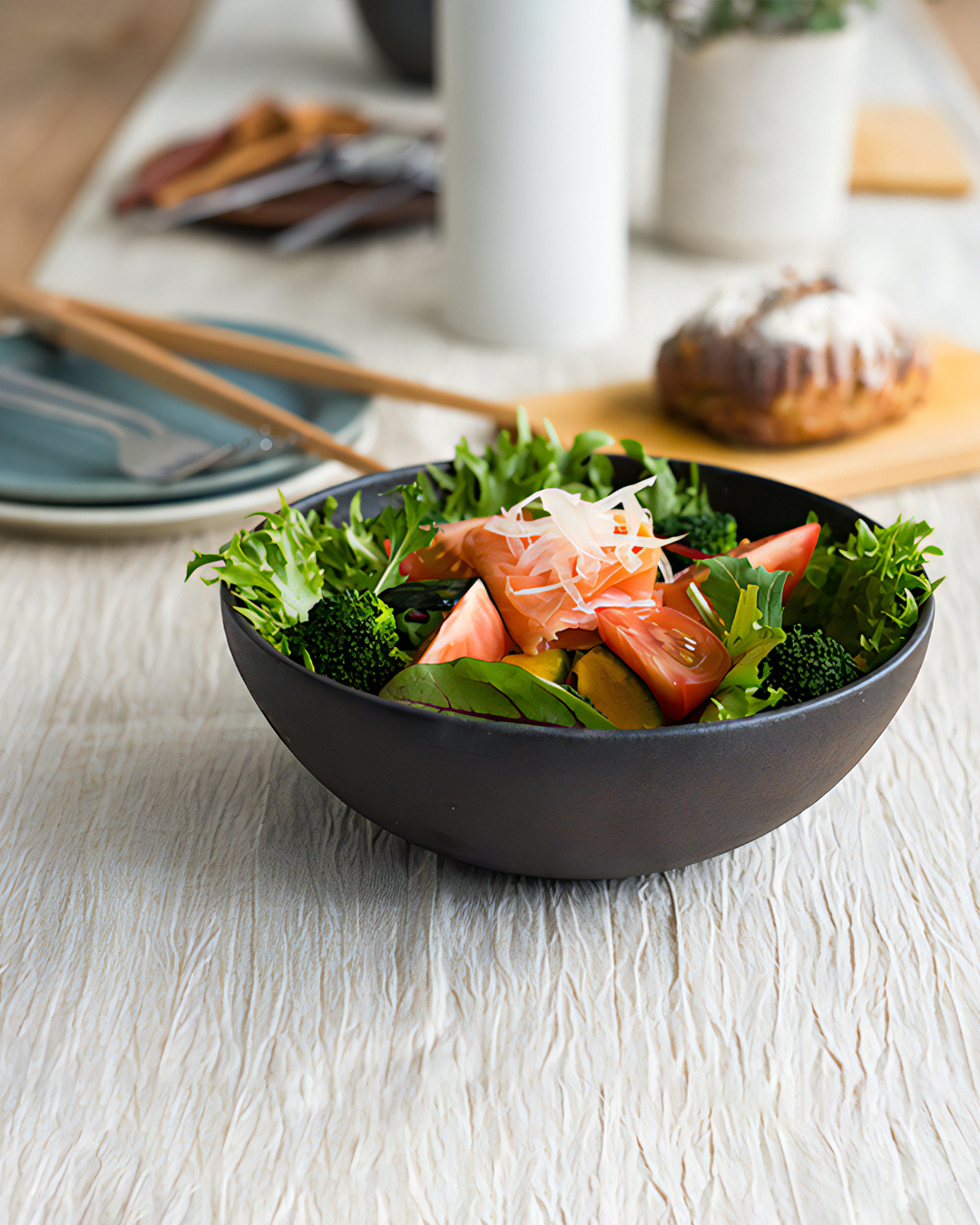 明山窯 TEIBAN WARE 19cm大碗 棕啡｜信樂燒