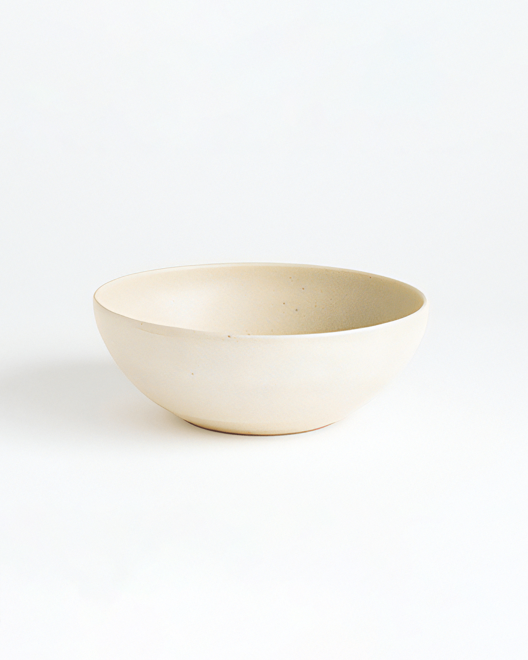 Meizan kiln Teiban Ware 19cm bowl L beige｜Shigaraki ware