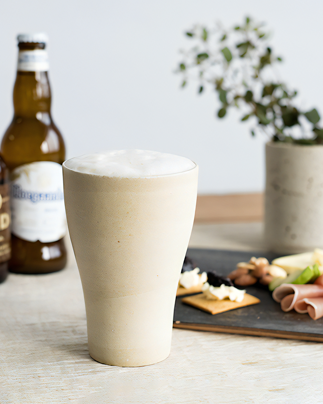 明山窯 TEIBAN WARE 啤酒杯 生成｜信樂燒