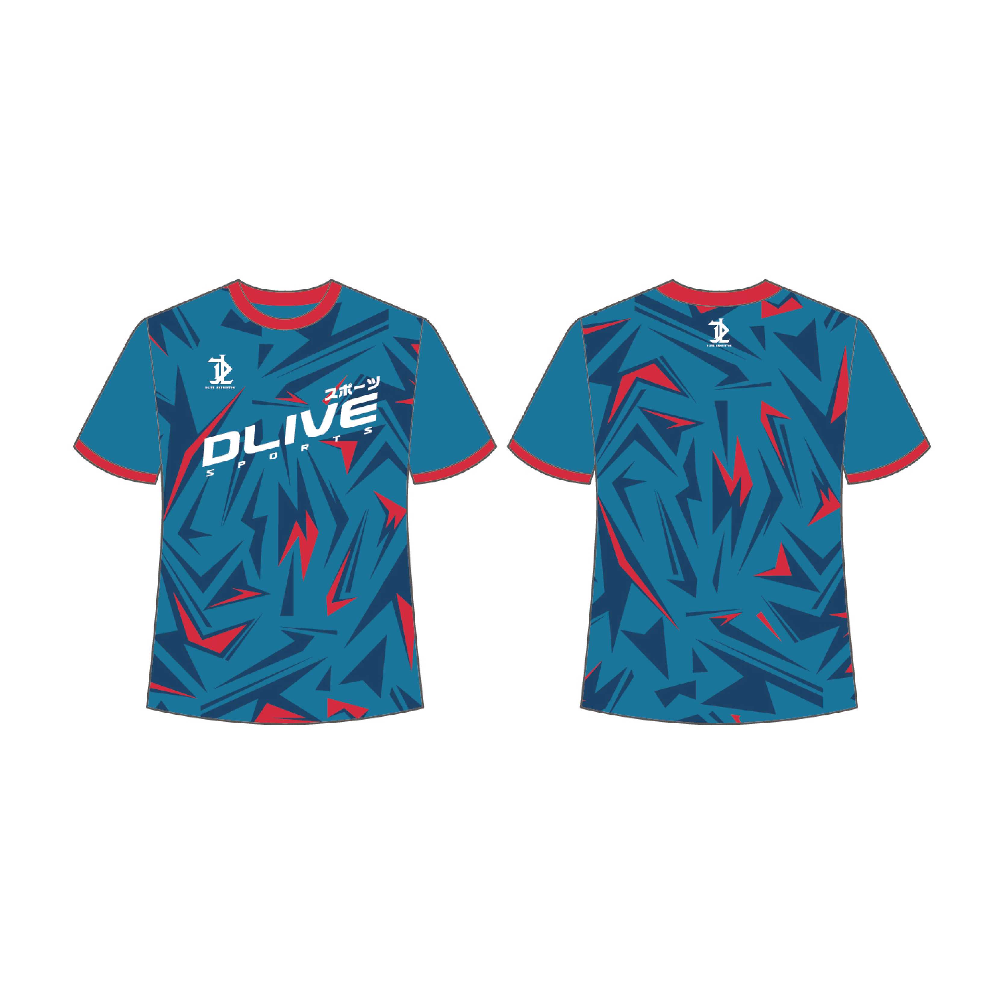 昇華圓領羽球服 - 急流