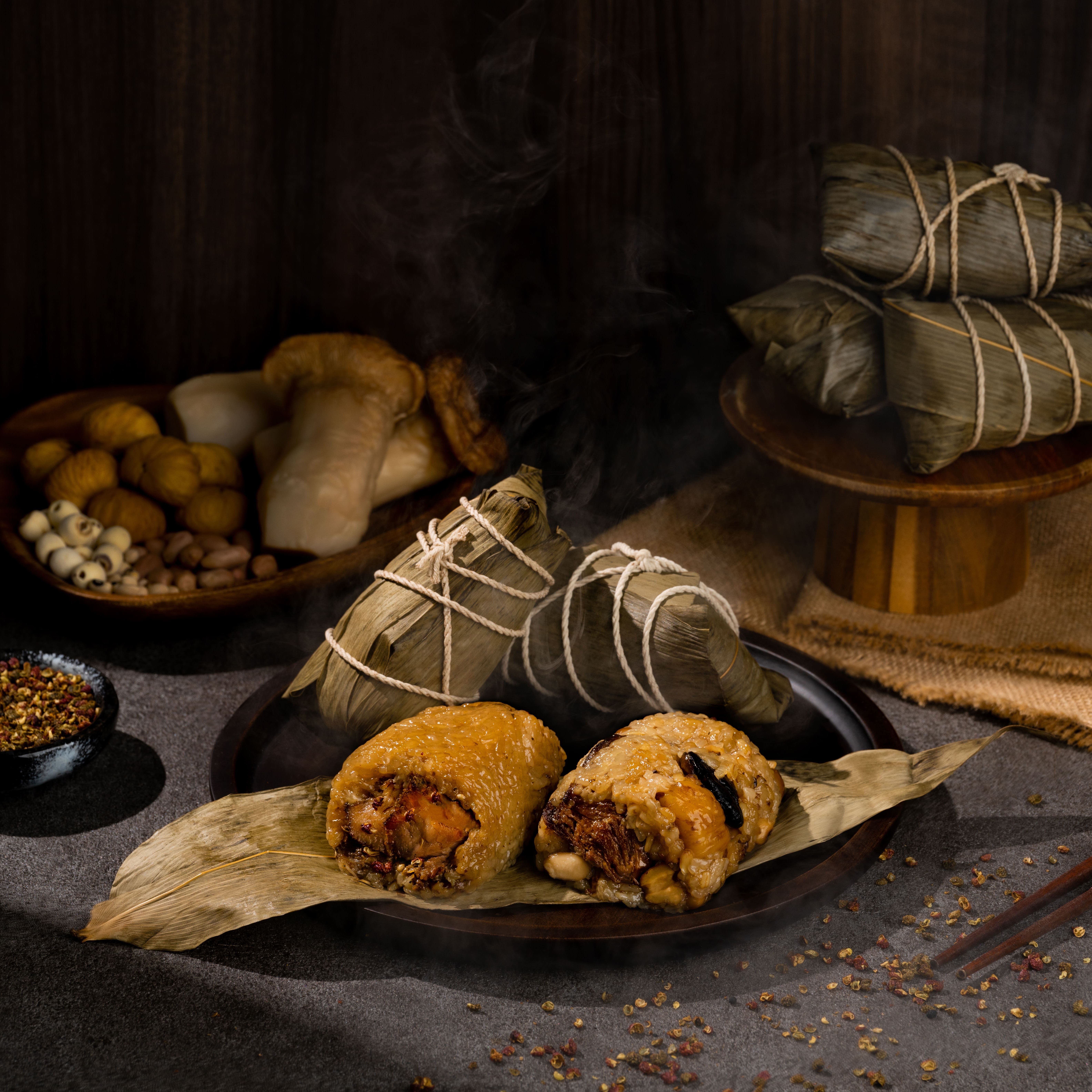 聯名花椒湖州粽：雞腿粽、素香粽｜米其林餐廳聯名款【劉姥姥 x 滬舍餘味】（冷凍商品）