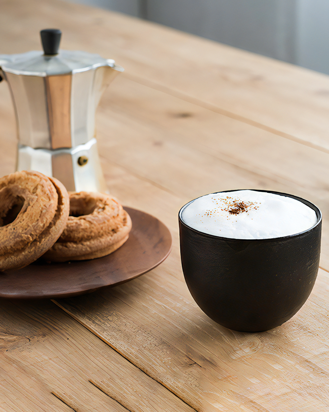 Meizan kiln Teiban Ware latte cup brown｜Shigaraki ware