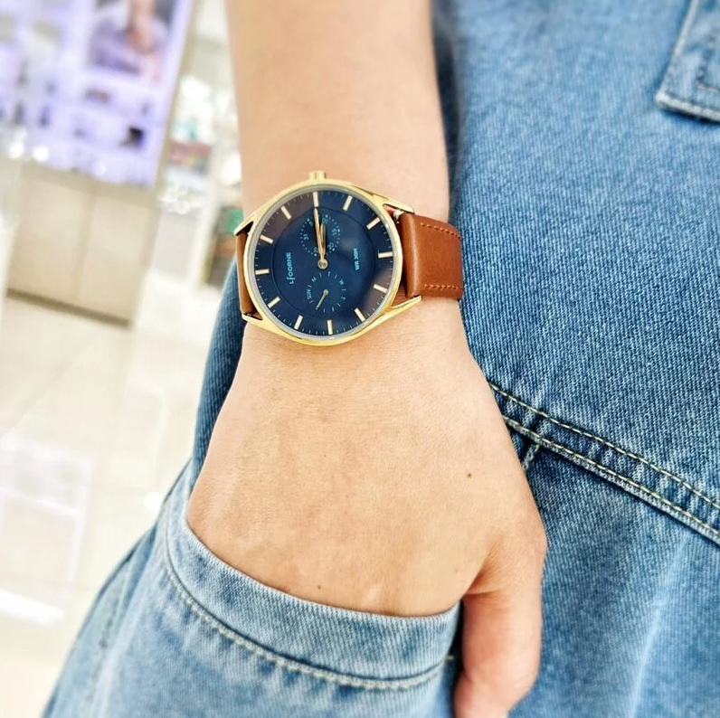 【entr’ee 力抗】經典時尚簡約腕錶 LT128MKND(藍色) 40mm  現代鐘錶