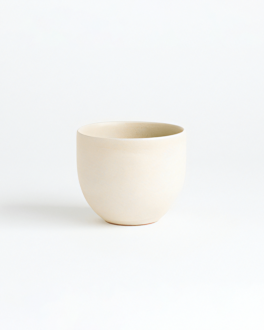 Meizan kiln Teiban Ware latte cup light beige｜Shigaraki ware