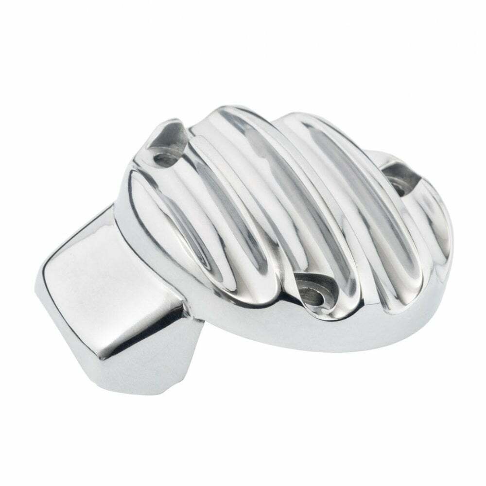 Motone 水冷凱旋專用 節流閥 飾蓋 鰭片 - 拋光銀