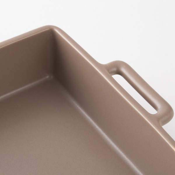 中川政七-kamoshika道具店-長方形烤皿 S 茶