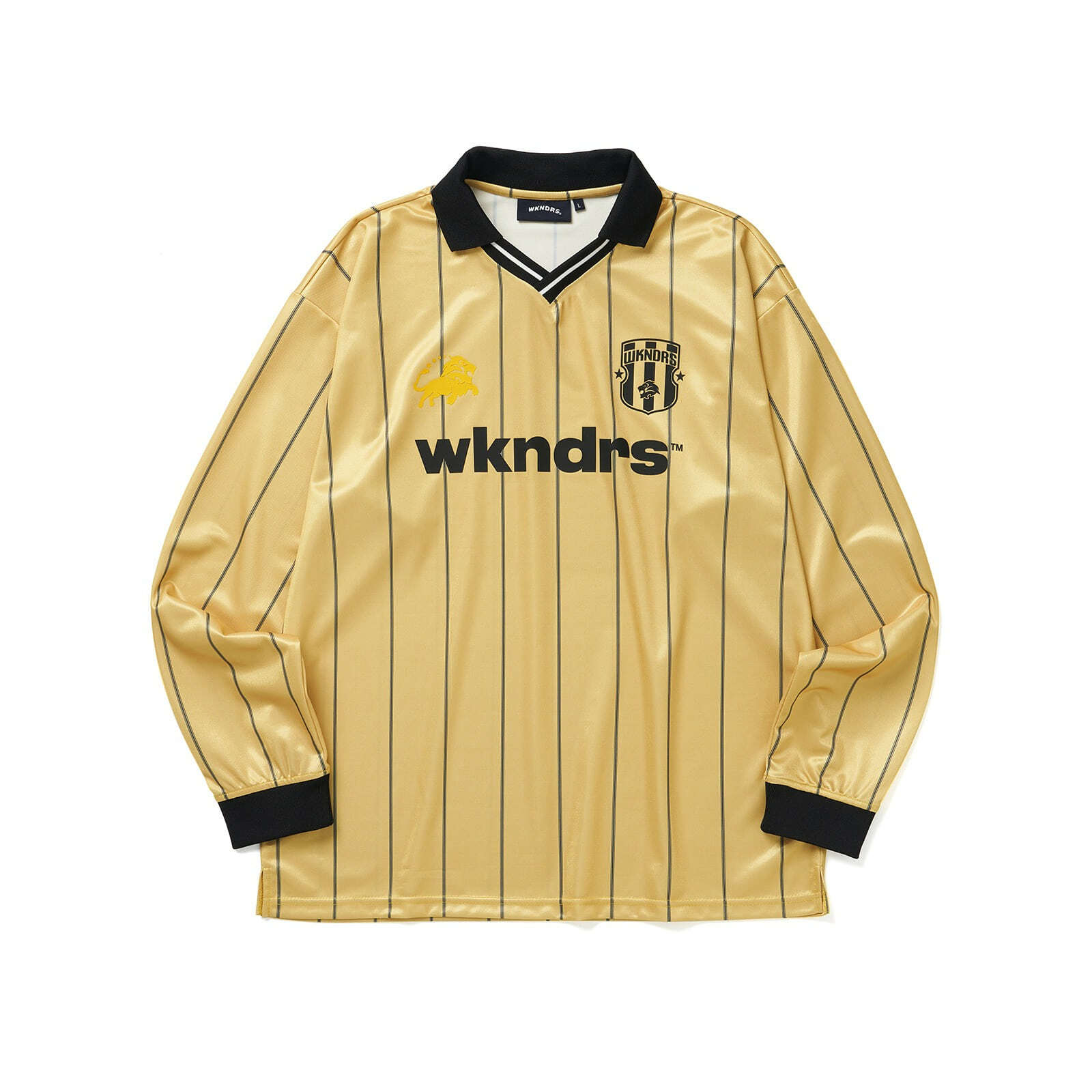 【WKNDRS】アイドル着用/韓国人気/ 23SS KING SOCCER SS JERSEY KING SOCCER JERSEY (BLACK) - WKNDRS | 60% - Asian Fashion
