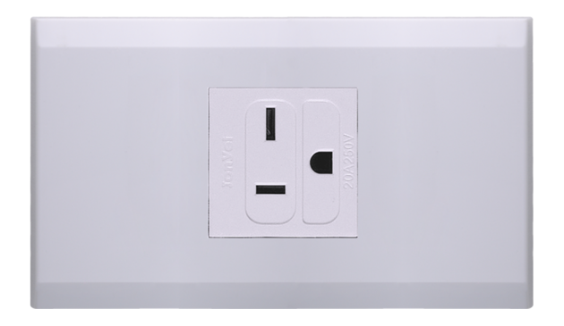 中一 月光基本款/T型冷氣插座蓋板組 JY-M3620-LI