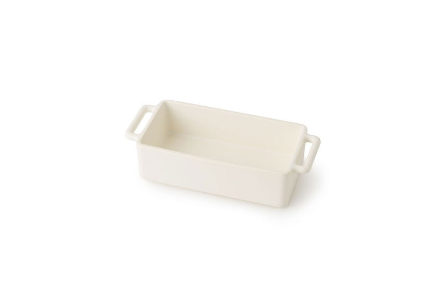 中川政七-kamoshika道具店-長方形烤皿 S 白