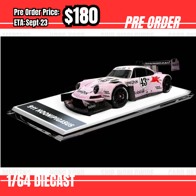 Pre Order-$180 Top Models 1:64 Porsche 911 RSR Hoonigan 964 Hoonipigasus [OD09/06]