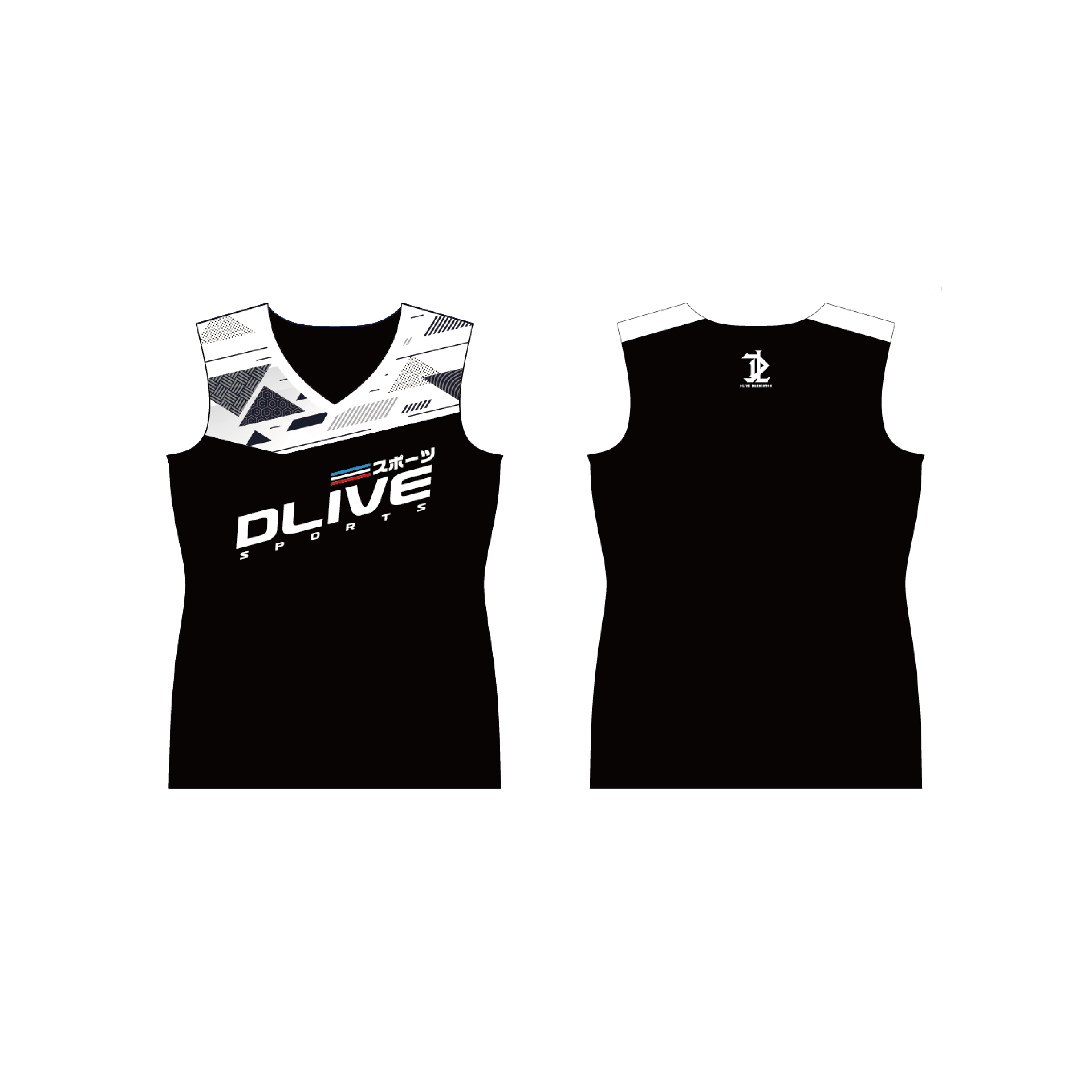 昇華V領羽球背心 - 數位時代