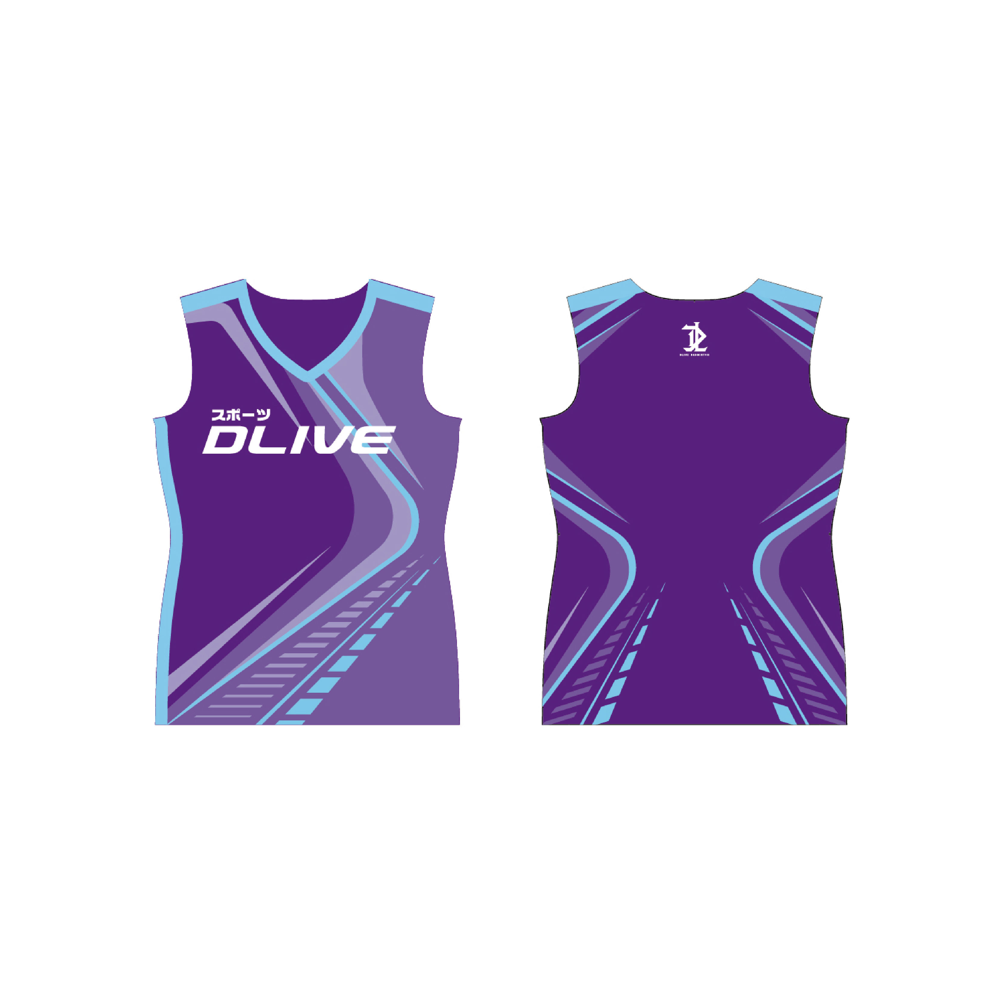 昇華V領羽球背心 - 競速