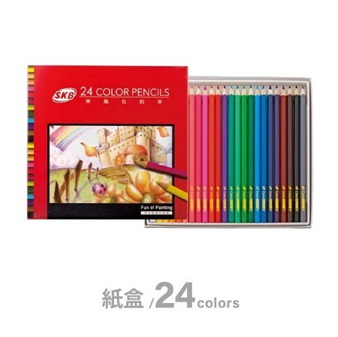 SKB NP-130 樂趣色鉛筆 (紙盒) (24色)