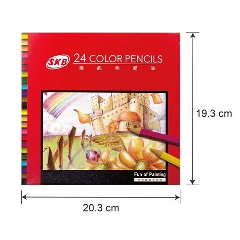 SKB NP-130 樂趣色鉛筆 (紙盒) (24色)