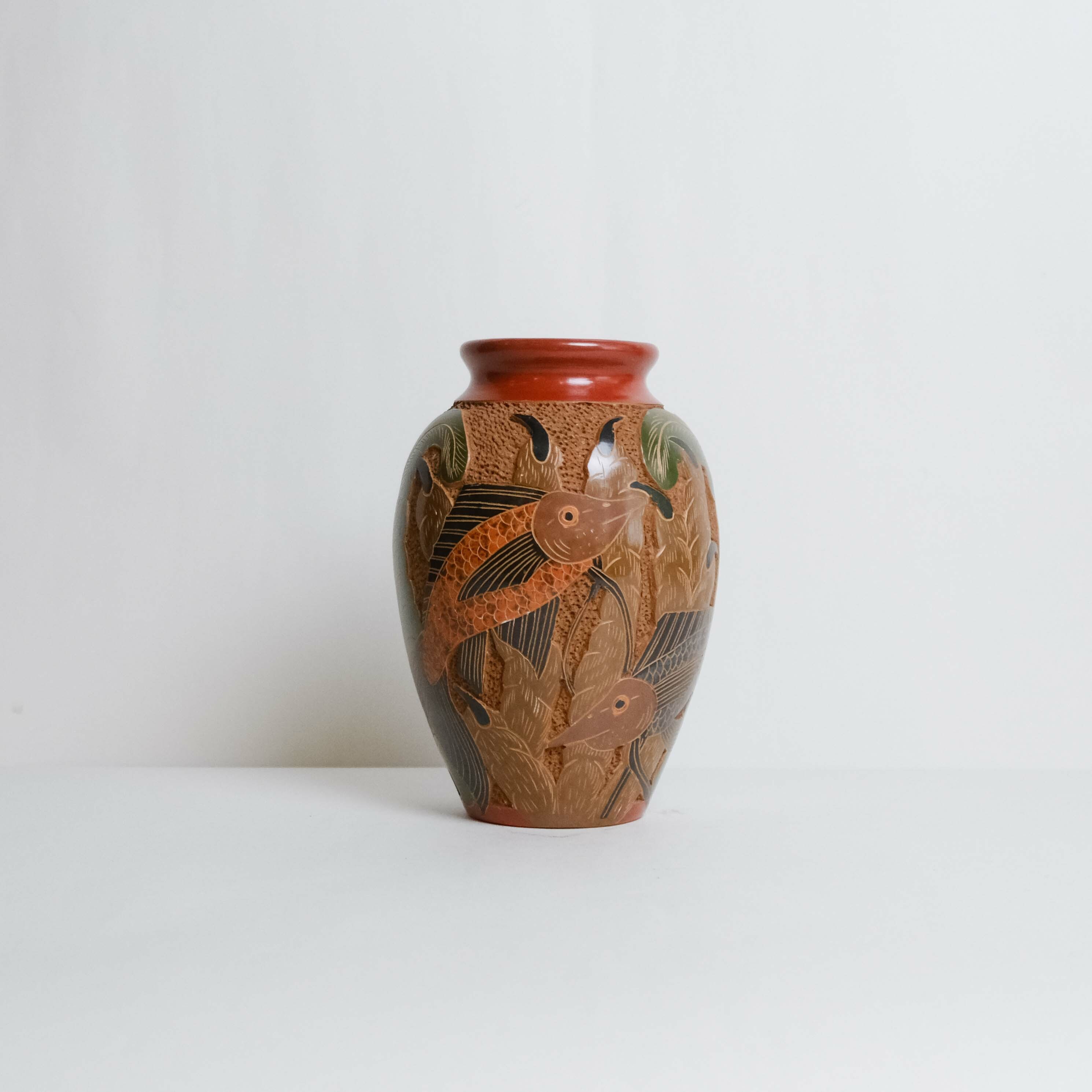 陶器｜陶瓶 - 戲水204｜尼加拉瓜