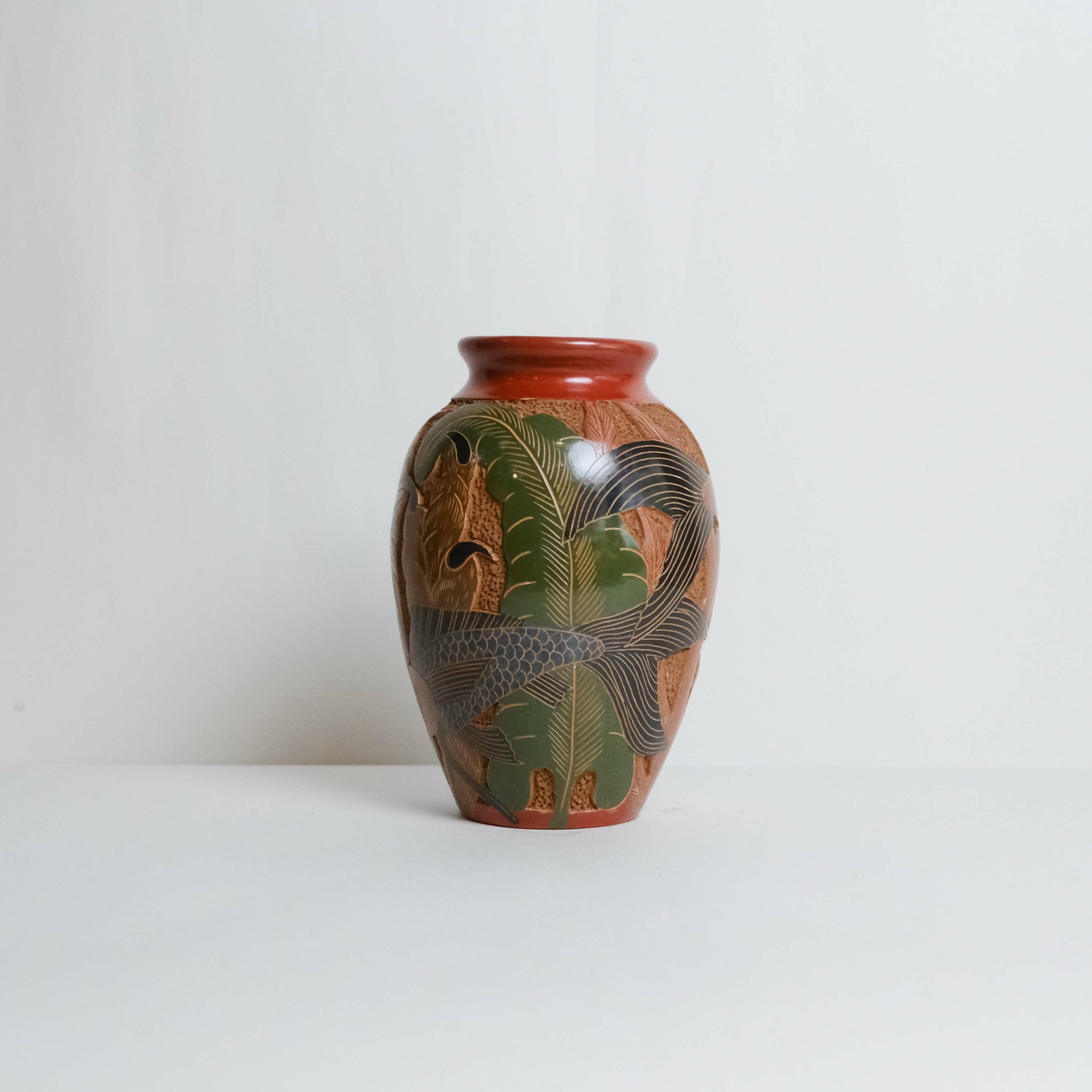 陶器｜陶瓶 - 戲水204｜尼加拉瓜