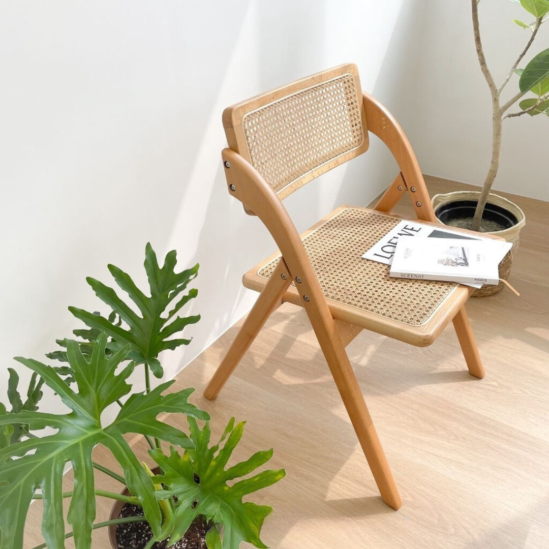 藤編折疊椅