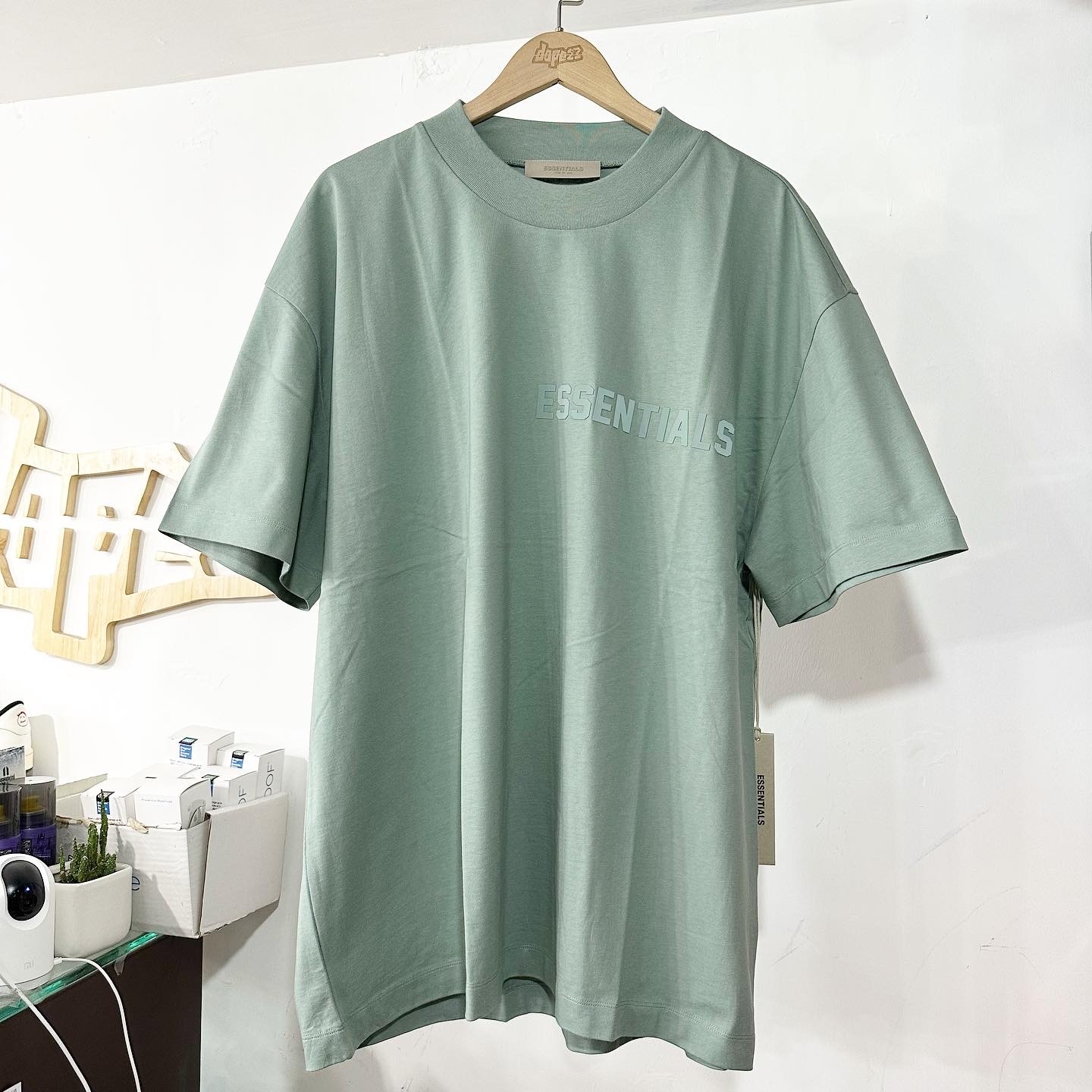 Fear Of God Essentials Silicon Logo Tee Sycamore