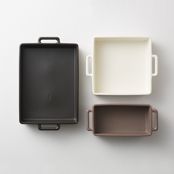 中川政七-kamoshika道具店-長方形烤皿 L 黑