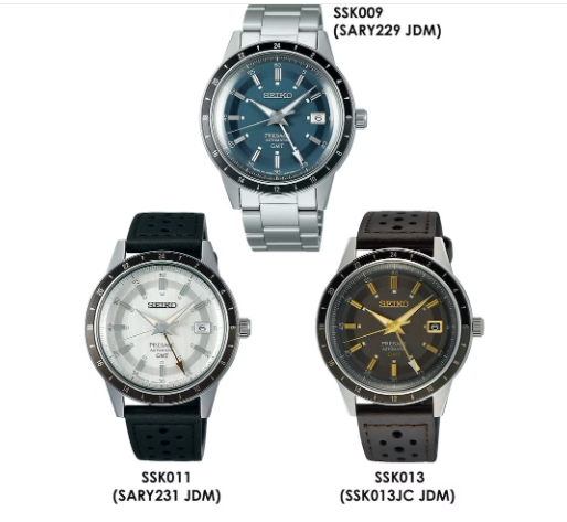 SEIKO 精工 PRESAGE 復刻60'S GMT機械腕錶  PRESAGE 系列 SARY229 / SSK009J1 .  SARY231  / SSK011J1  WATCH