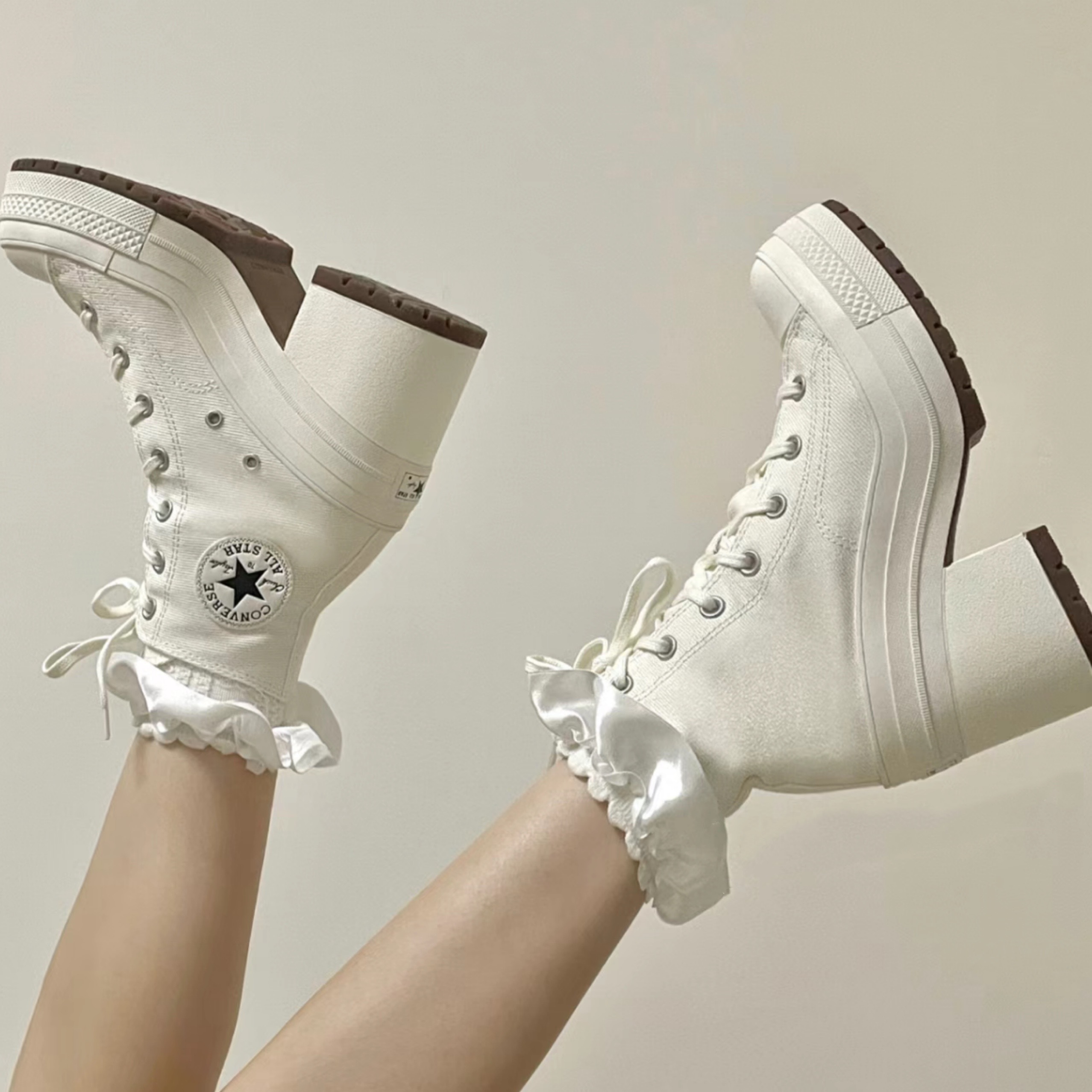 【現貨】Converse Chuck 70 De Luxe Heel 復古 增高 高跟鞋 黑 白
