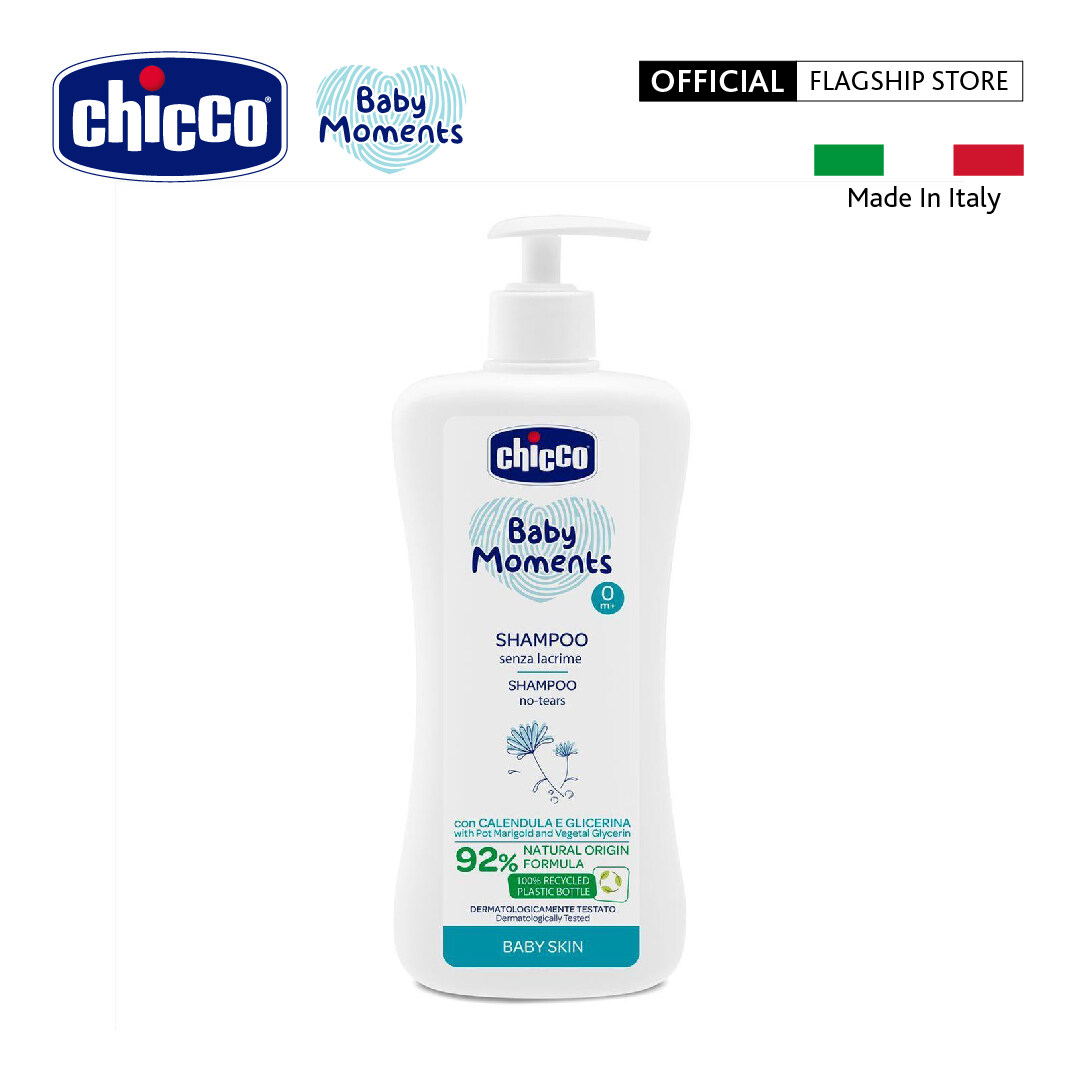 Chicco Baby Moments Set No-Tears Shampoo 500ml + No-Tears Body Wash Protection 200ml