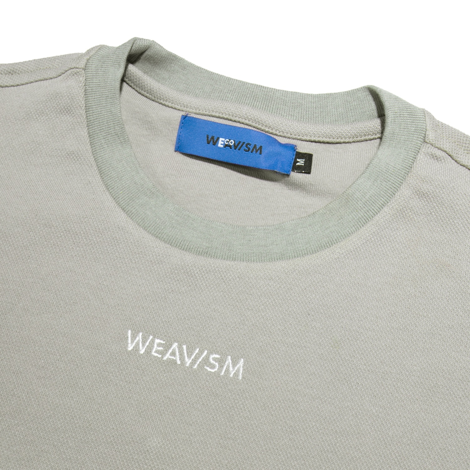 刺繡LOGO重磅寬鬆上衣- 灰