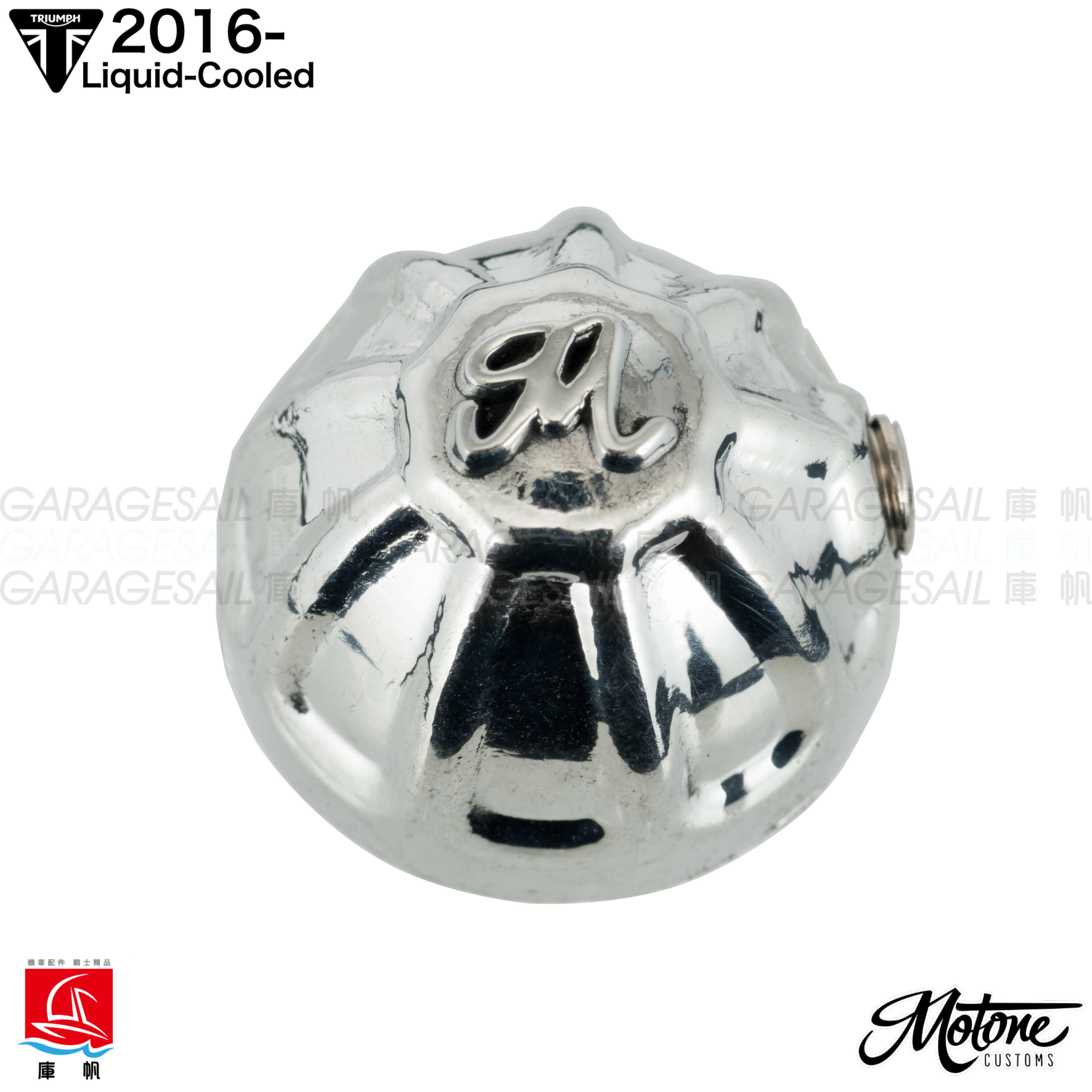 Motone LC Polished Cylinder Stud Knuckles Caps - Polished