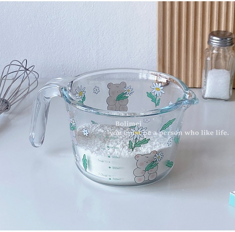 《2364》清新小雛菊烘焙刻度碗