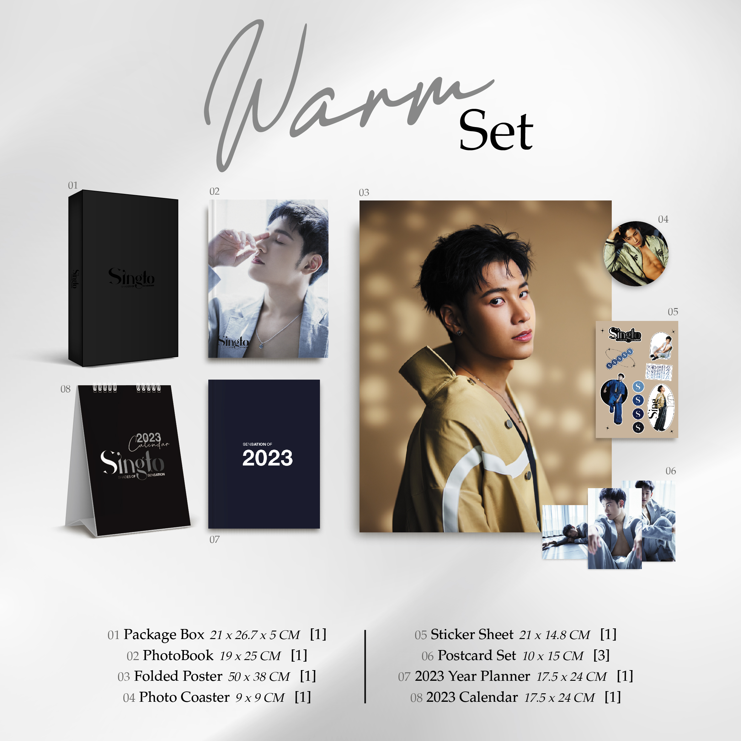 Pre order Singto SHADES OF SENSATION Photobook Set