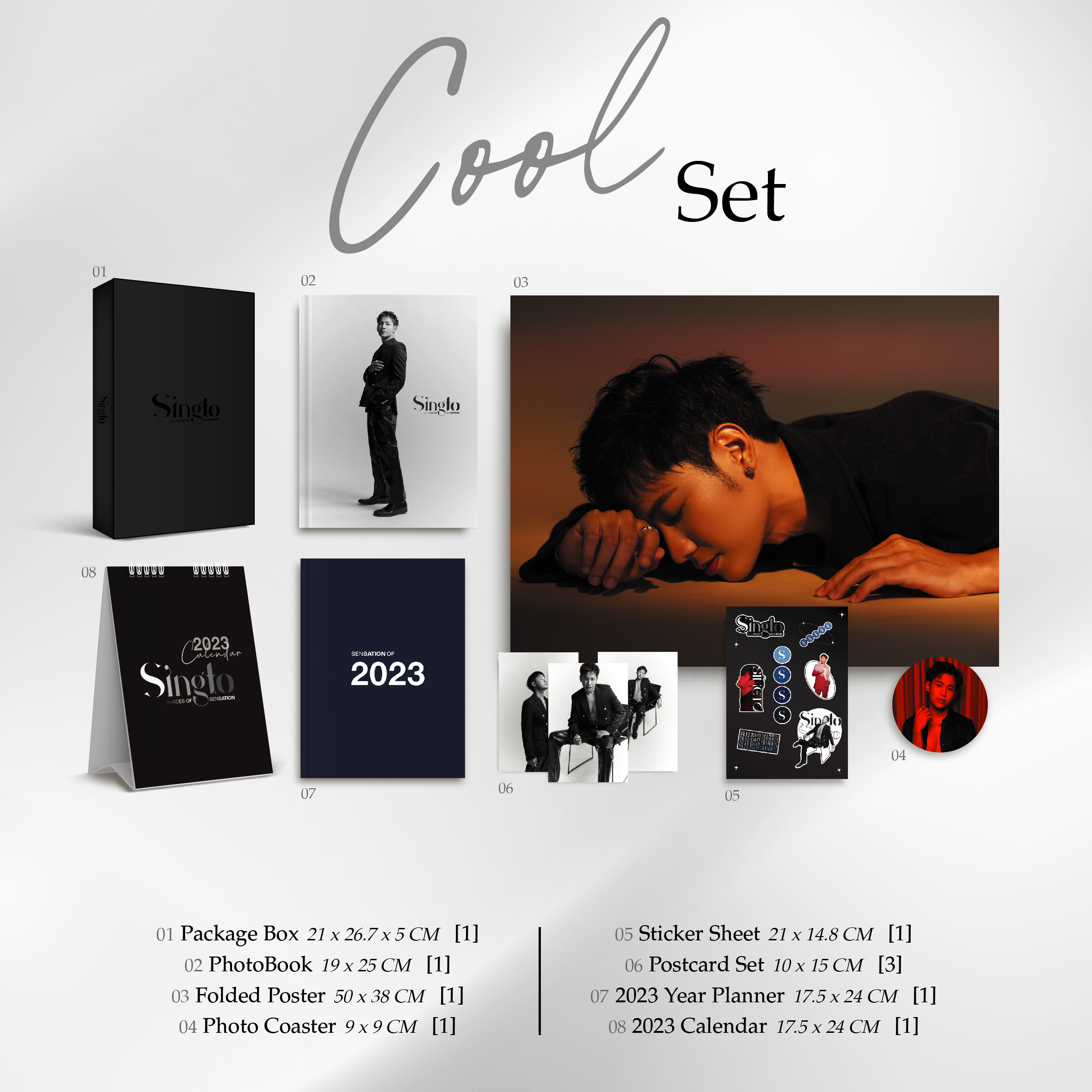 Pre order Singto SHADES OF SENSATION Photobook Set