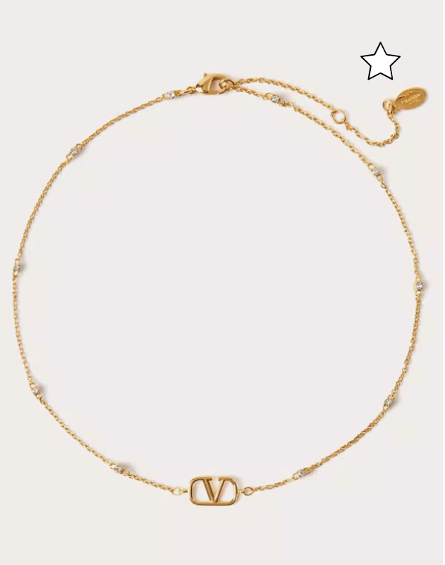 Valentino Mini Vlogo Necklace