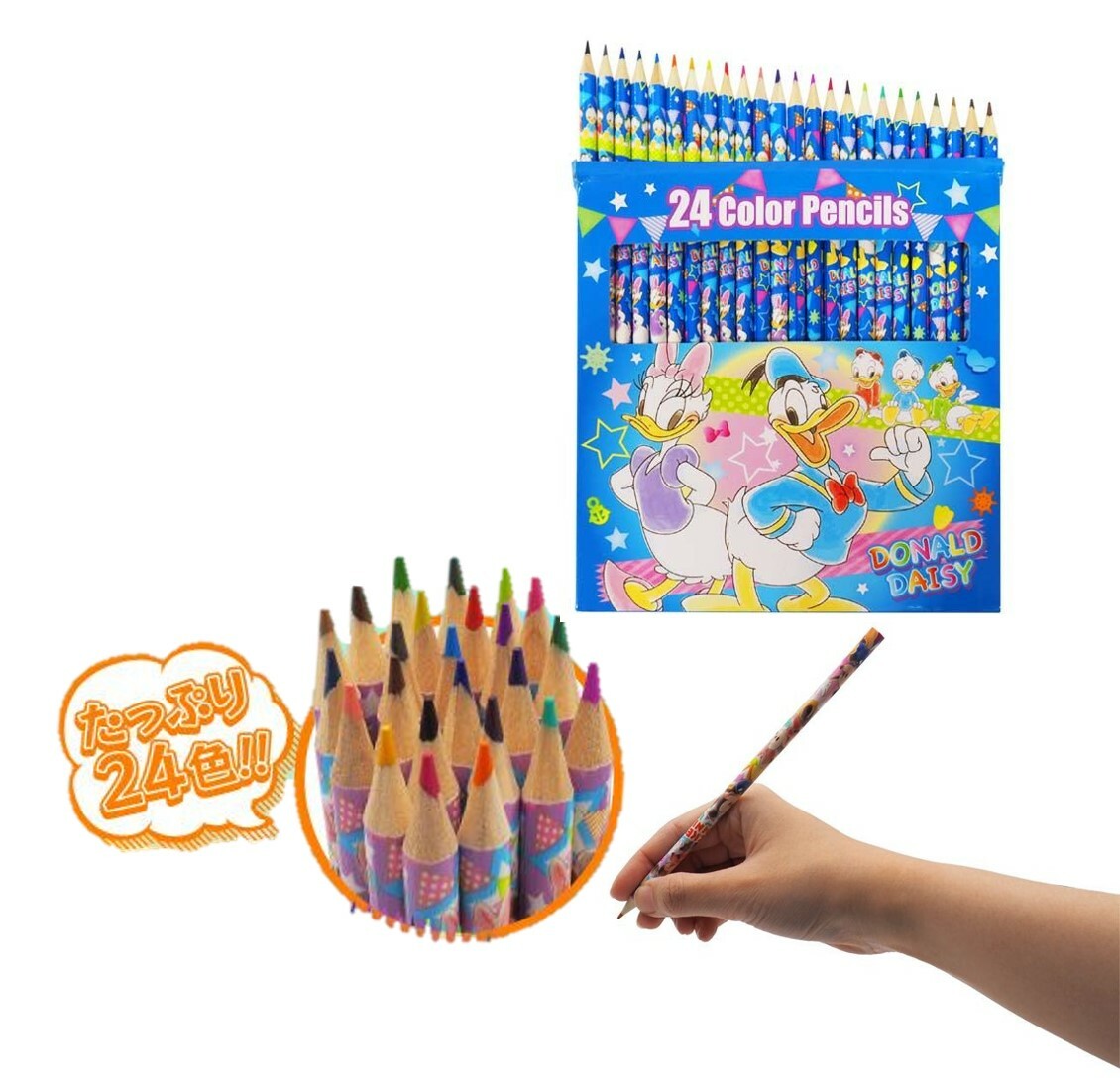 迪士尼唐老鴨 顏色筆套裝-24色(日本直送)