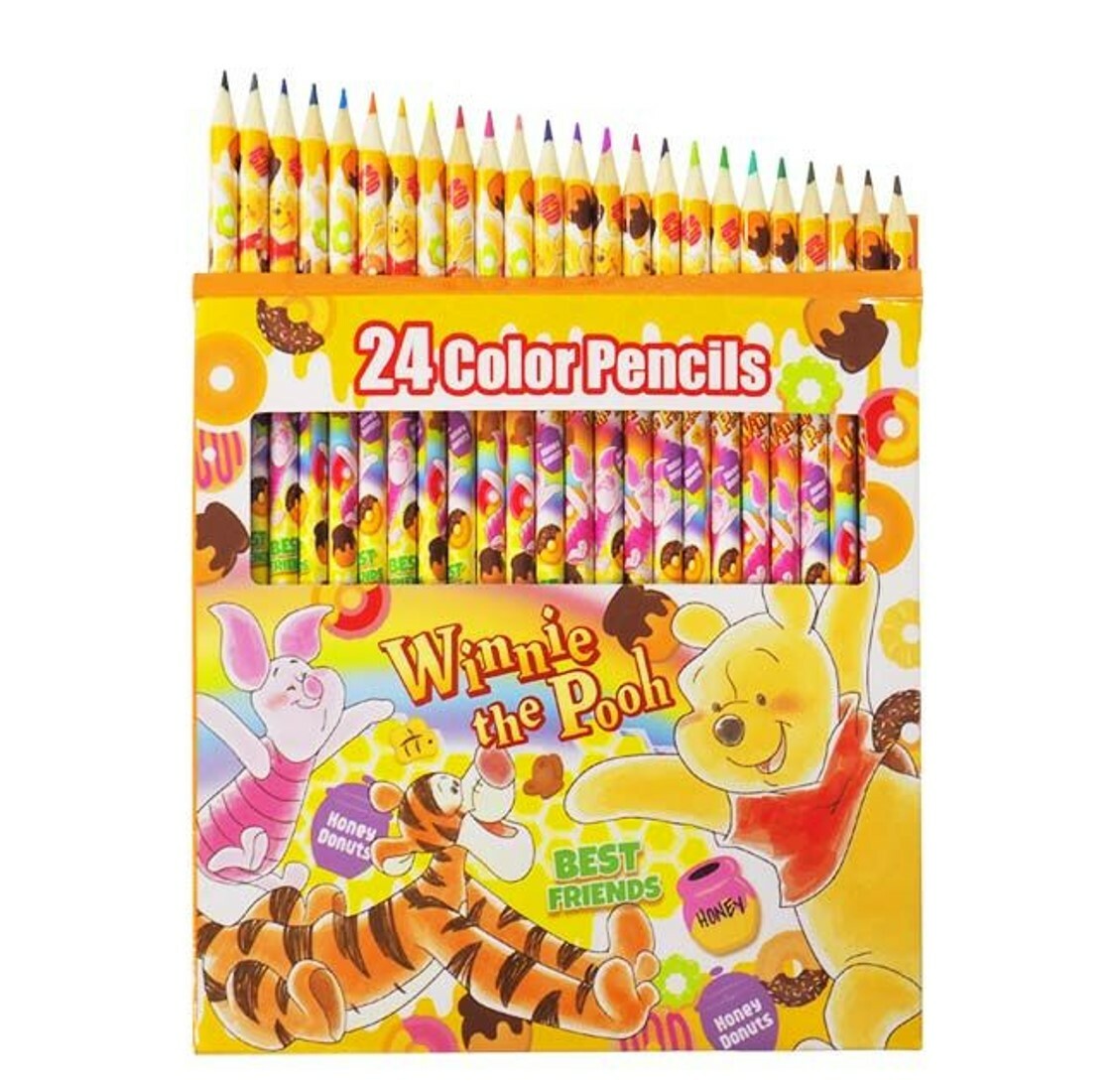 迪士尼小熊維尼  顏色筆套裝-24色(日本直送)