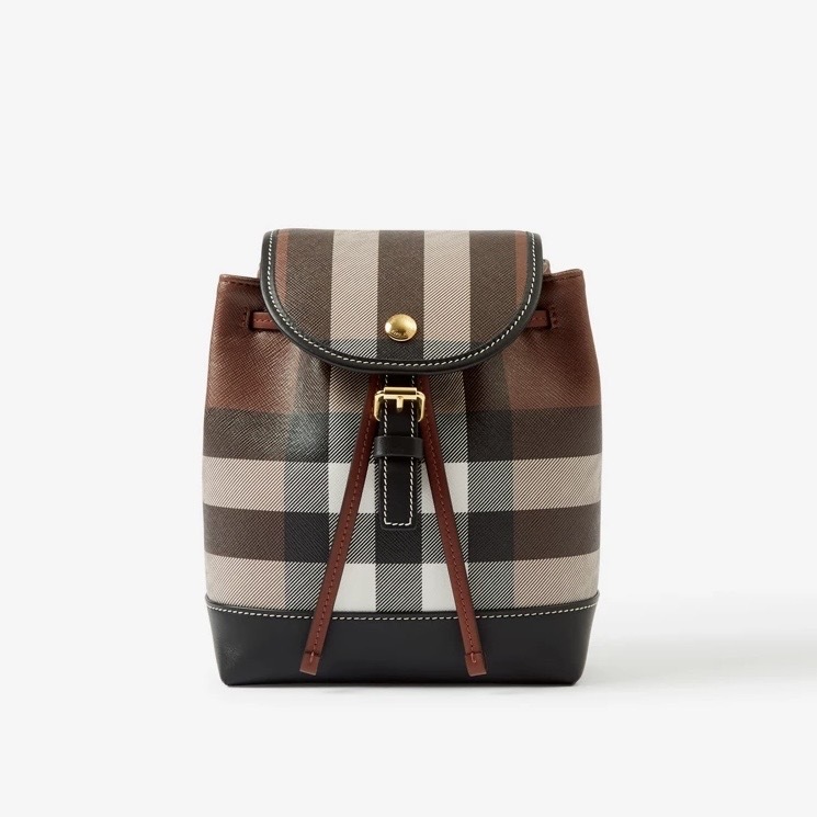 Burberry canvas 迷你雙肩小書包