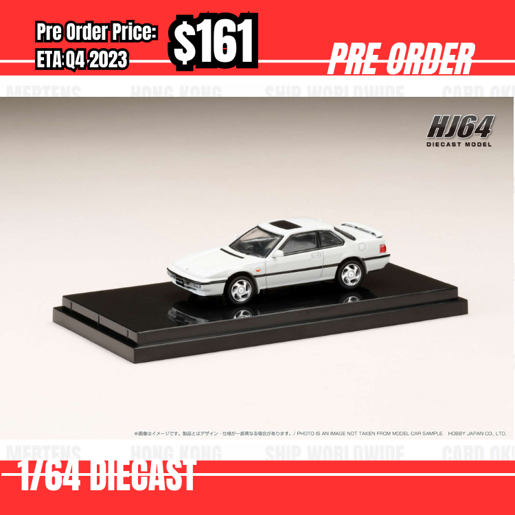 Pre Order-$161 Hobby Japan 1:64 Honda Prelude 2.0XX 4WS Special Edition (BA5) White HJ642002AW [OD10/06]