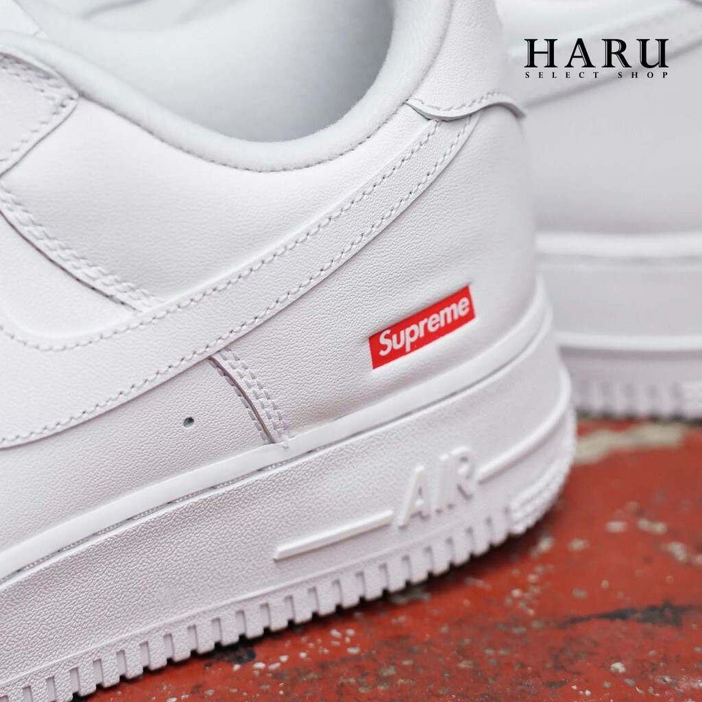 SUPREME X NIKE AIR FORCE 1 全白黑小麥CU9225-100-001 DN1555