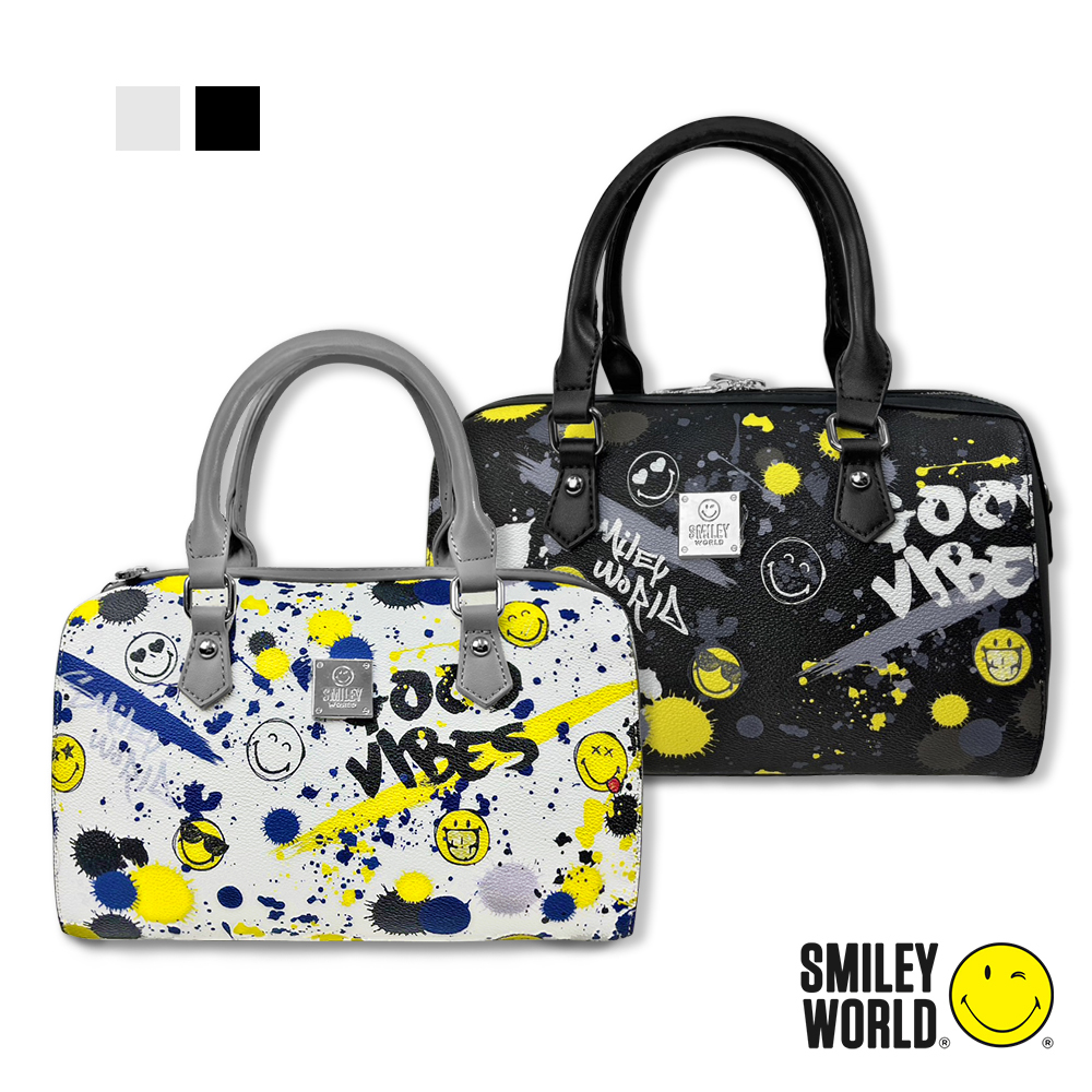 【SMILEY WORLD】  經典玩樂系列手提包/側背包/休閒包/枕頭包/百搭經典潮流包 (2色可選)