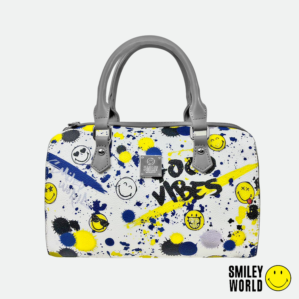 【SMILEY WORLD】  經典玩樂系列手提包/側背包/休閒包/枕頭包/百搭經典潮流包 (2色可選)