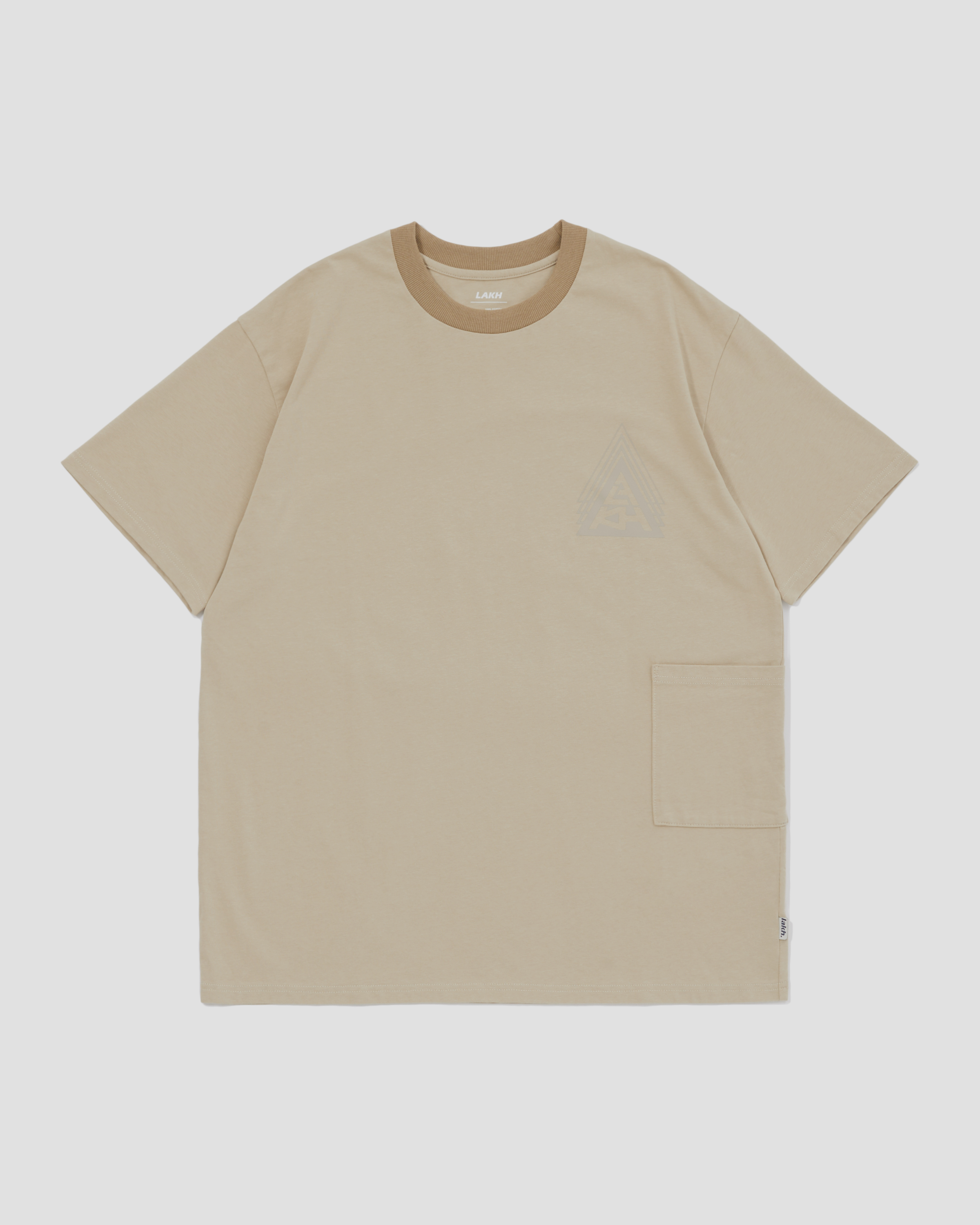 [現貨] LAKH Tri-Logo Pocket Tee - Sand