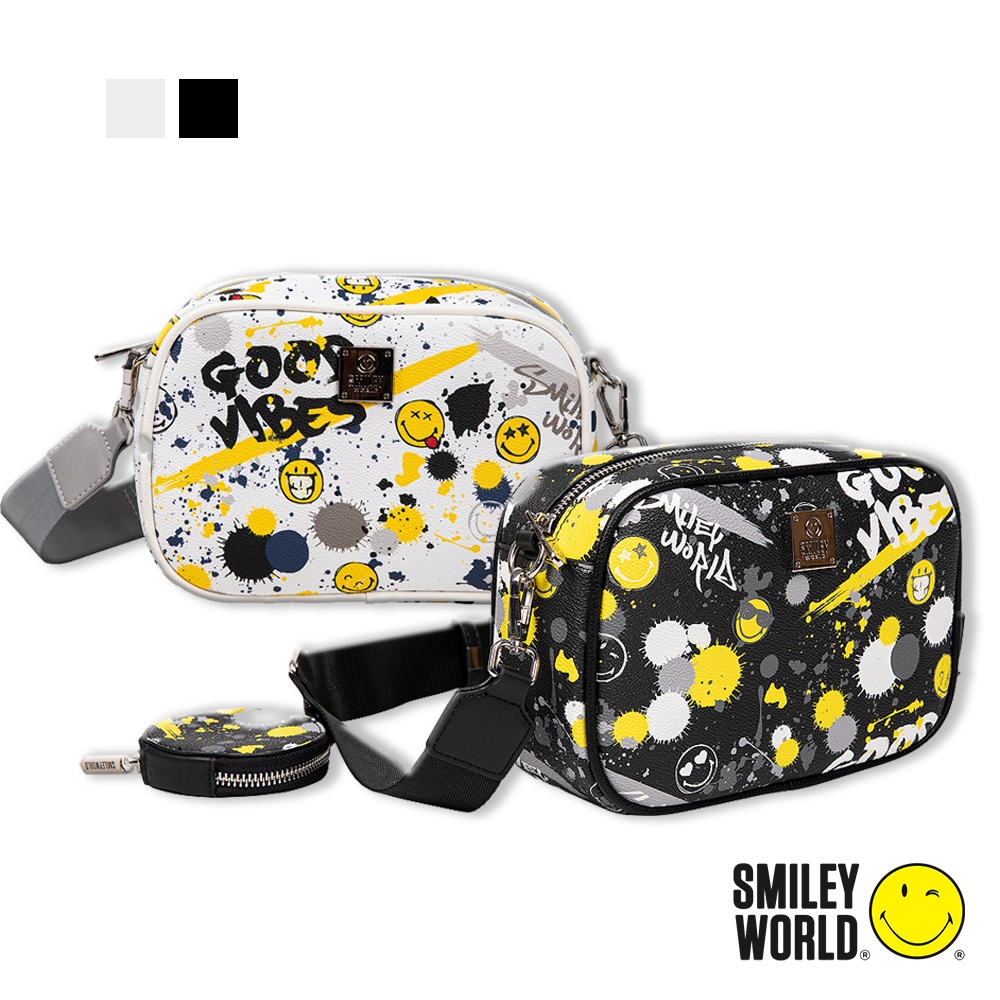 【SMILEY WORLD】  經典玩樂系列單肩包/側背包/休閒包/斜背包/潮流包/肩背包(2色可選)
