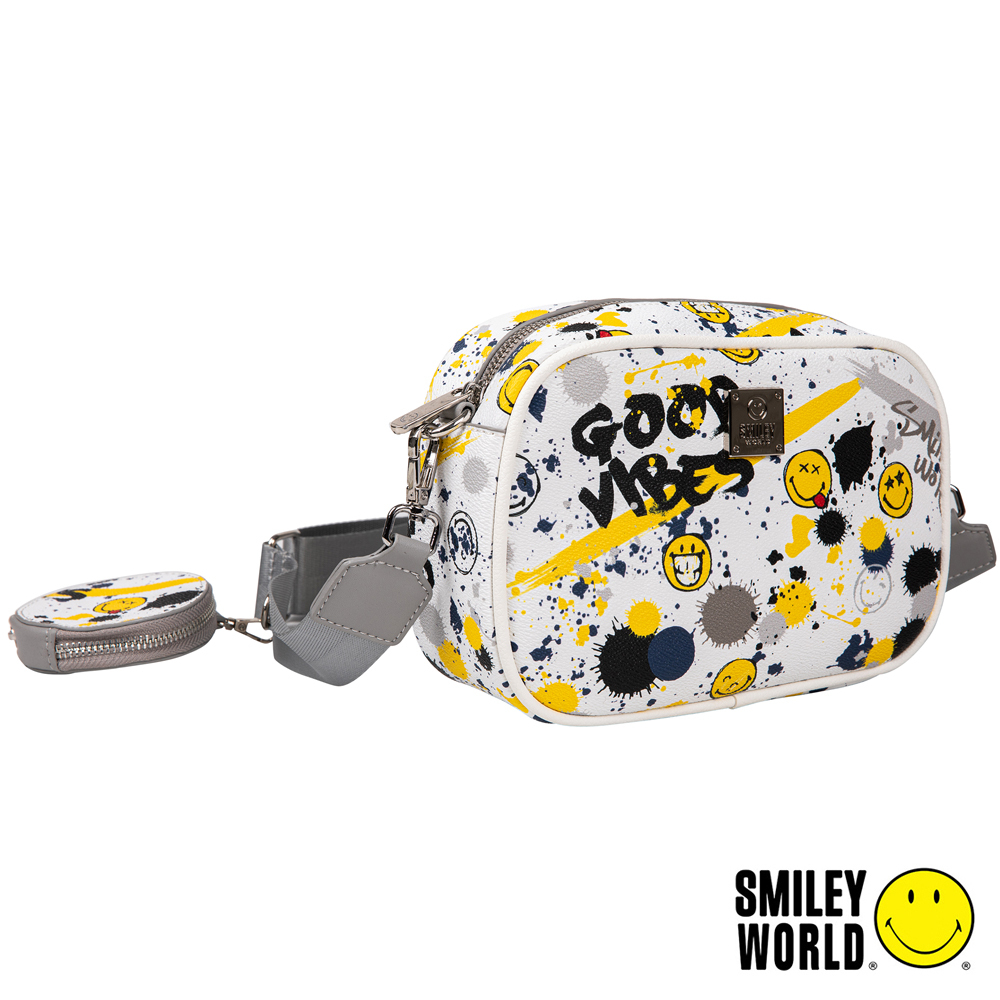 【SMILEY WORLD】  經典玩樂系列單肩包/側背包/休閒包/斜背包/潮流包/肩背包(2色可選)