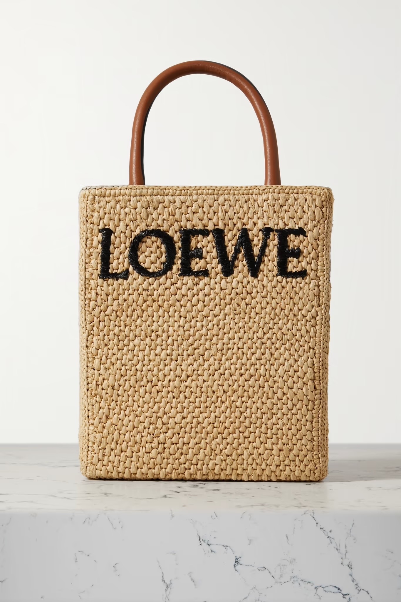 Loewe 酒椰纖維 A5手提包