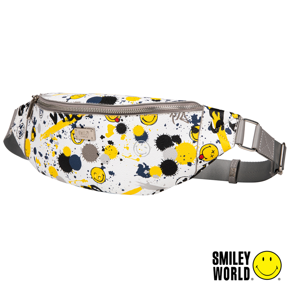 【SMILEY WORLD】  經典玩樂系列單肩包/胸包/斜挎包/腰包/零錢包/登山腰包(2色可選)
