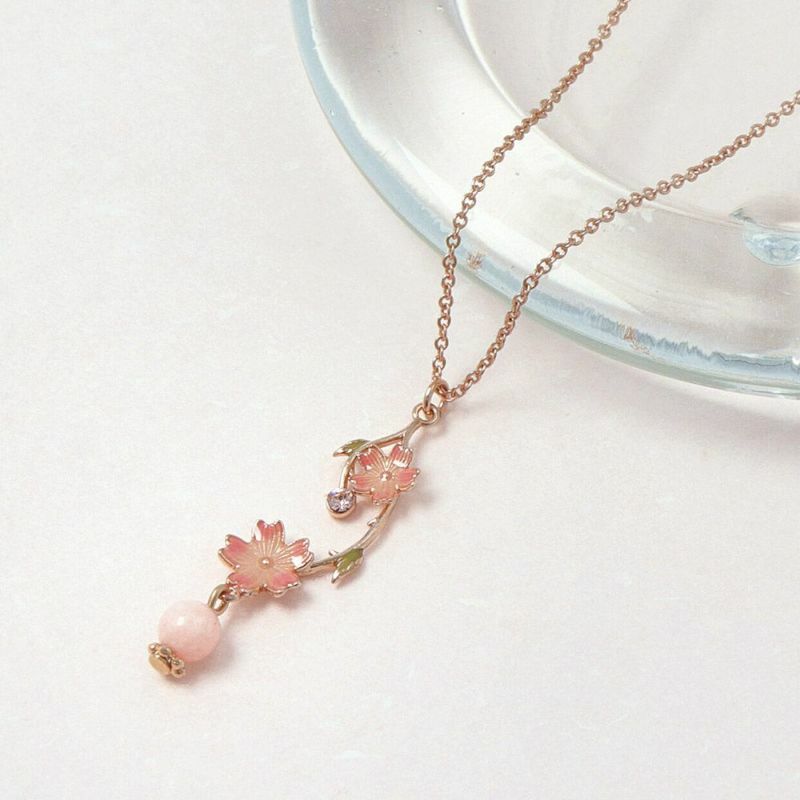 [日本制]櫻花天然石頸鏈