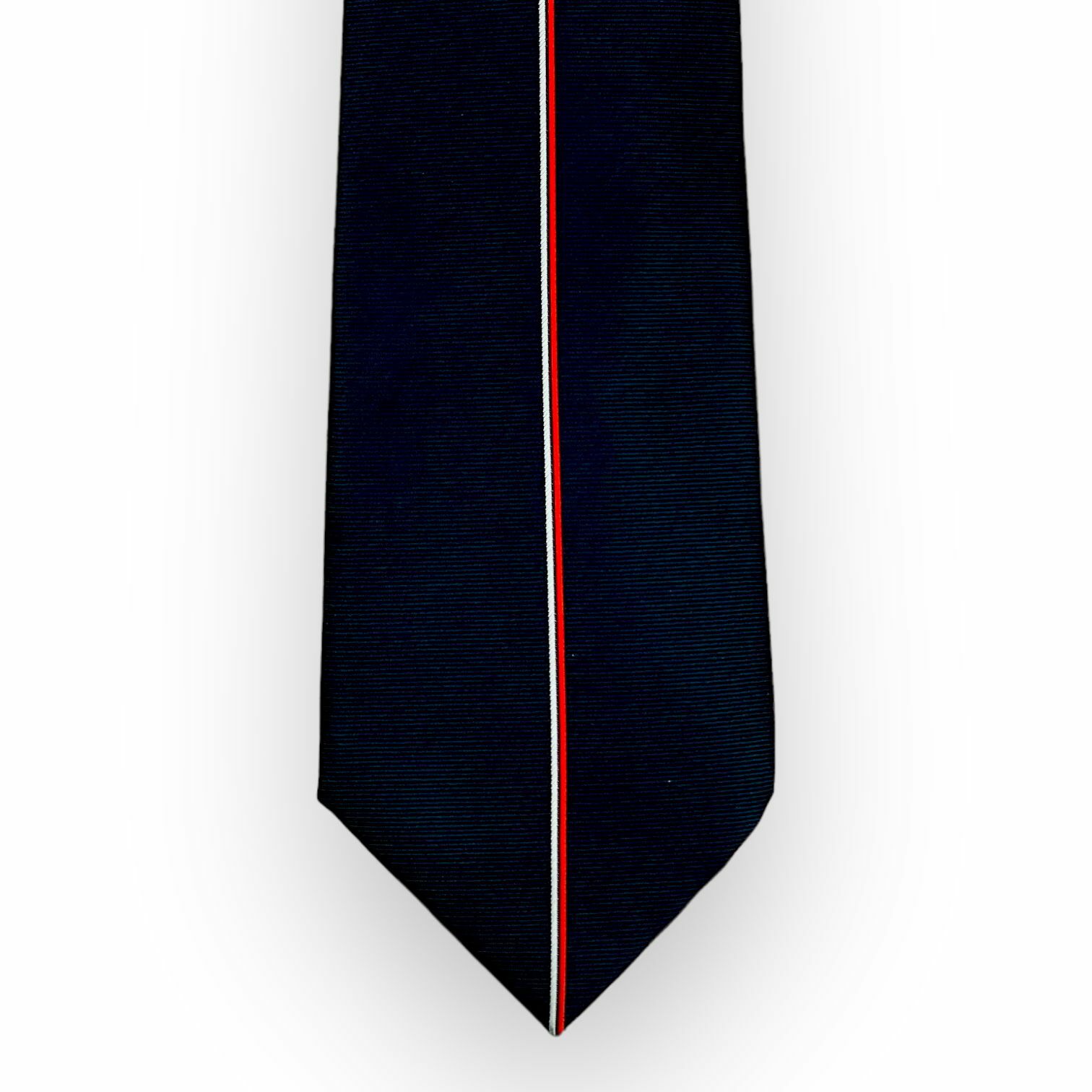 利物浦深藍色銀紅直線領帶