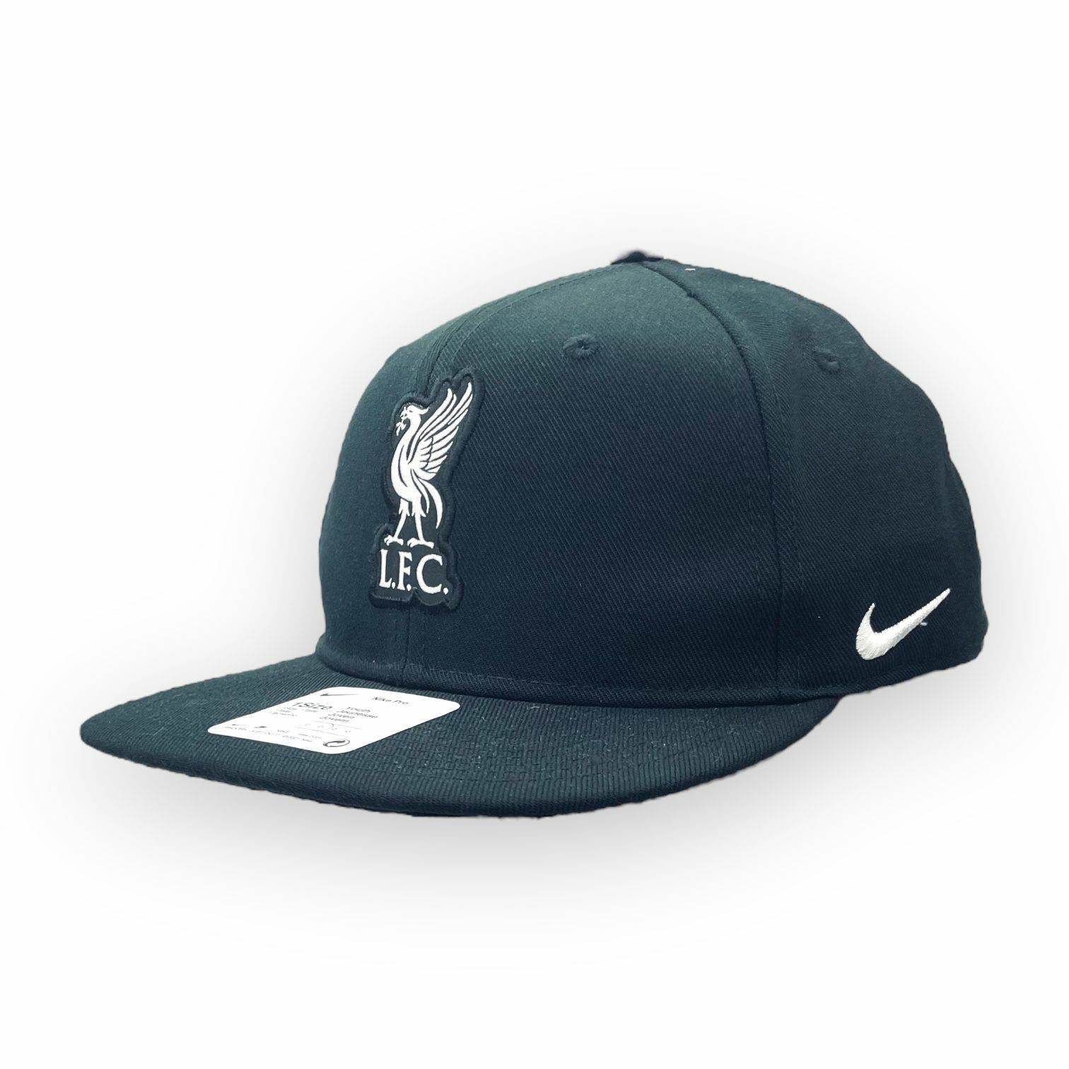 利物浦Nike黑色白LFC平沿棒球帽