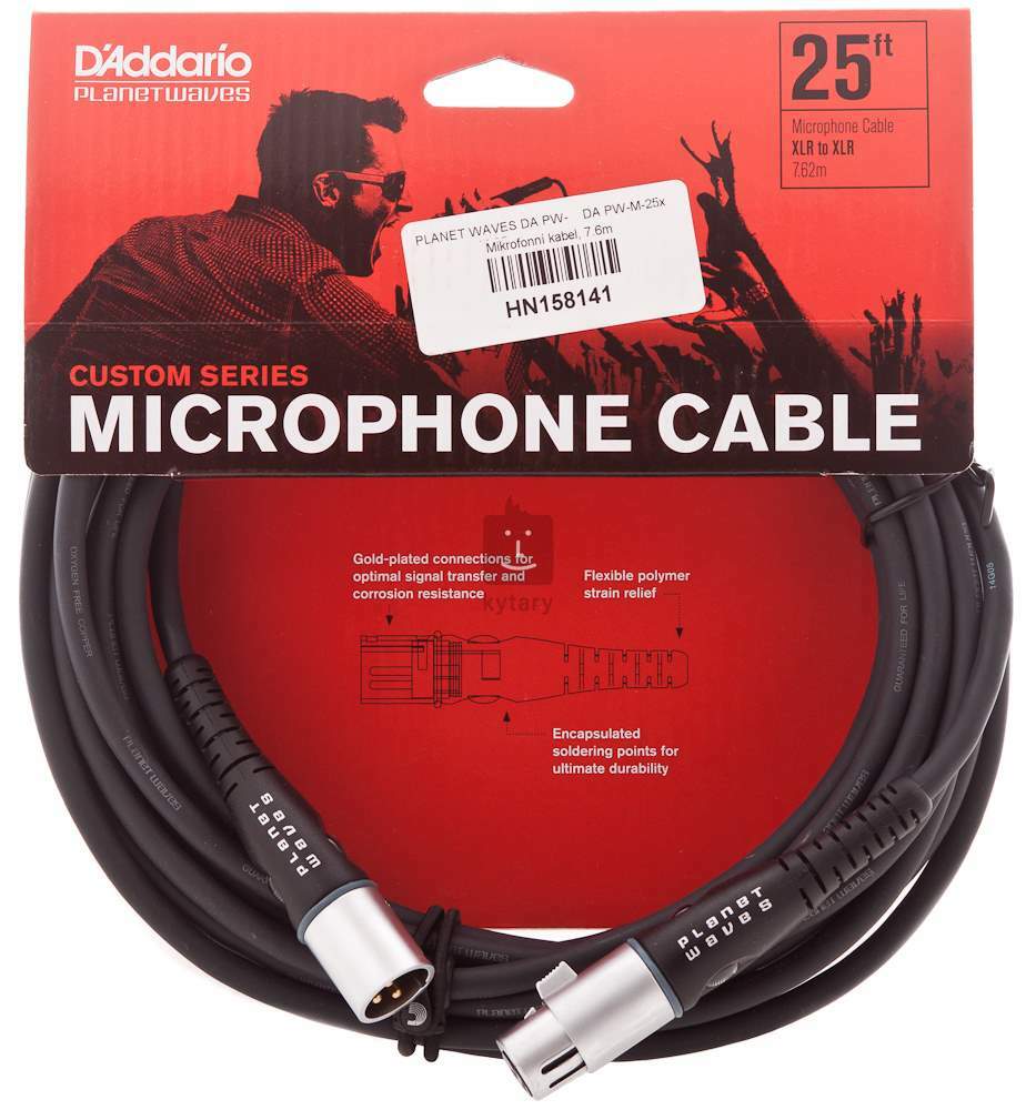 Daddario Planet Waves custom series PW-M-10/25 XLR 麥克風線 公司貨【宛伶樂器】