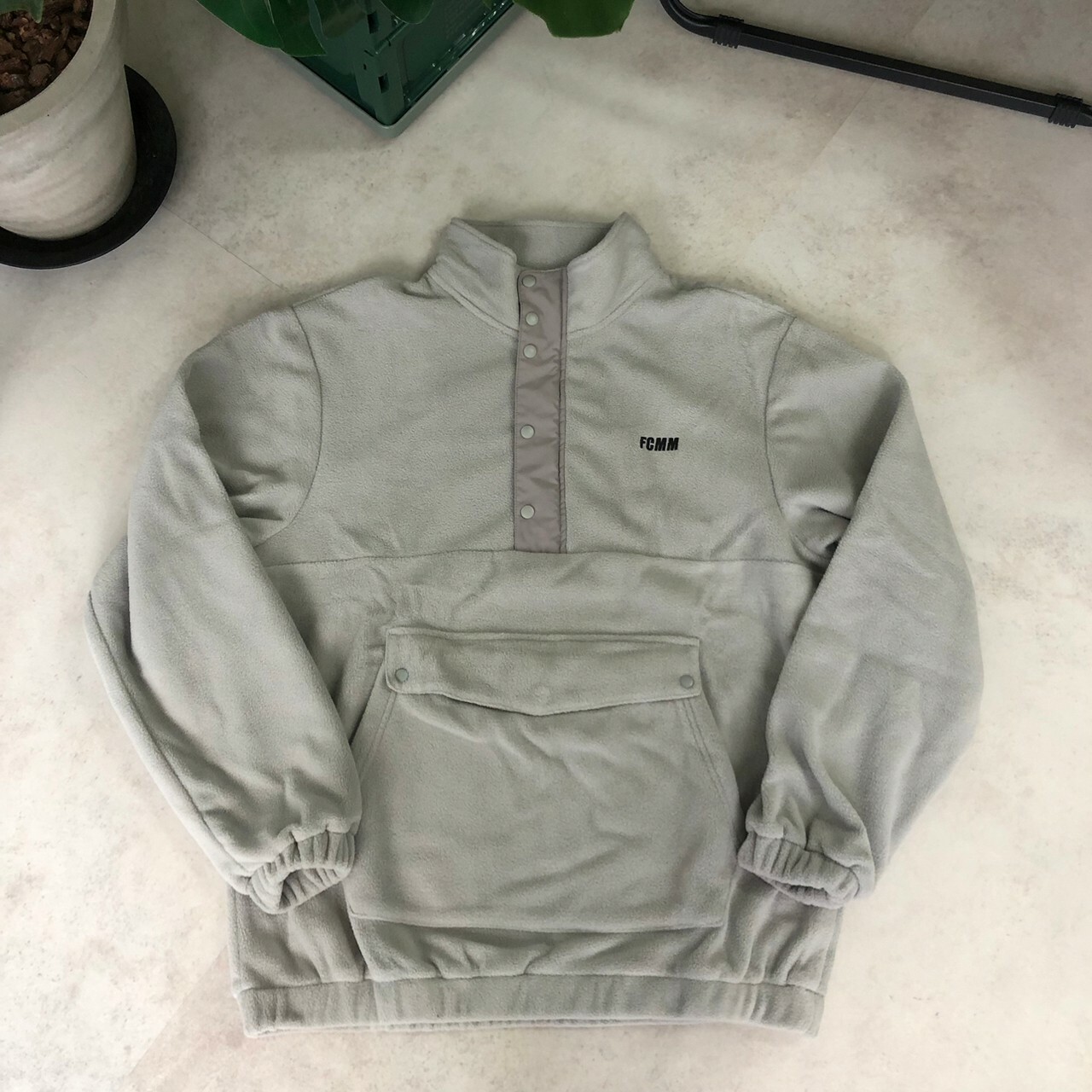 FCMM 立領搖粒絨異材質拼接衝鋒衣 FA4MTL09